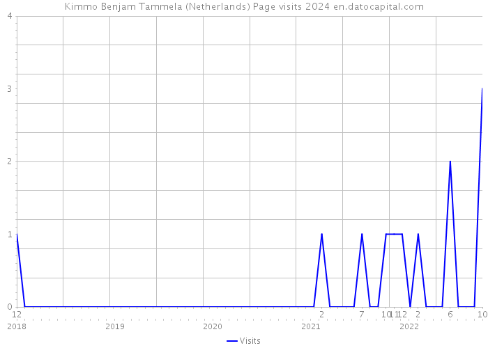 Kimmo Benjam Tammela (Netherlands) Page visits 2024 