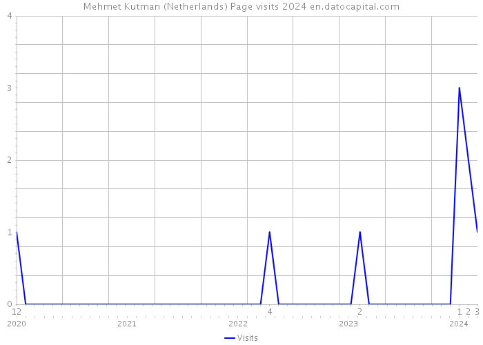 Mehmet Kutman (Netherlands) Page visits 2024 