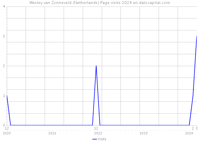 Wesley van Zonneveld (Netherlands) Page visits 2024 