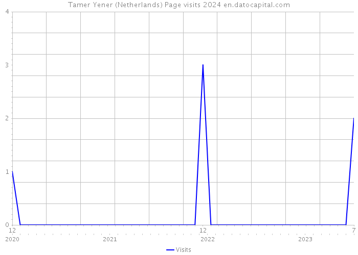 Tamer Yener (Netherlands) Page visits 2024 