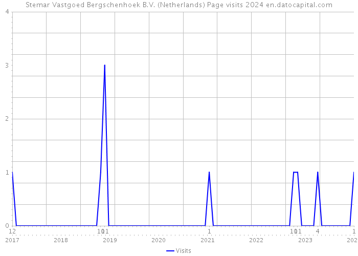 Stemar Vastgoed Bergschenhoek B.V. (Netherlands) Page visits 2024 