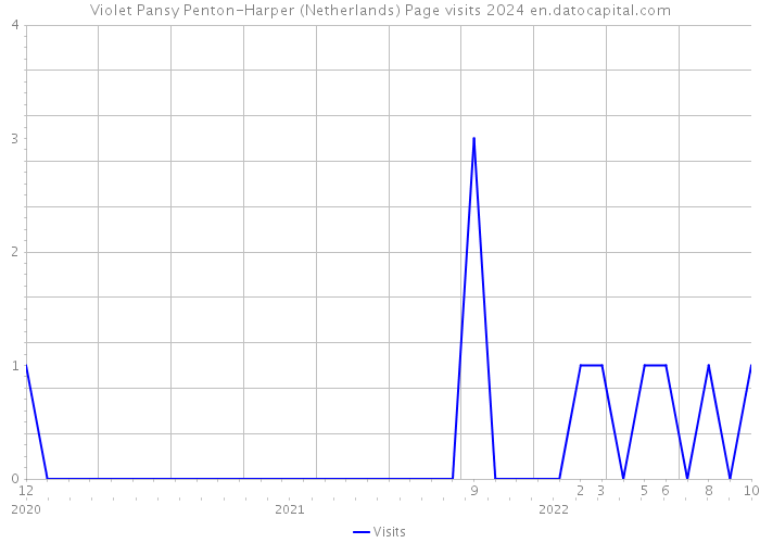 Violet Pansy Penton-Harper (Netherlands) Page visits 2024 