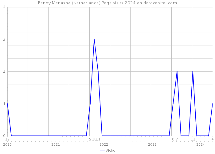 Benny Menashe (Netherlands) Page visits 2024 
