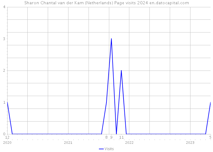 Sharon Chantal van der Kam (Netherlands) Page visits 2024 