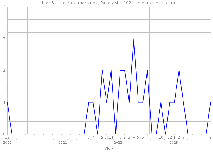 Jelger Buitelaar (Netherlands) Page visits 2024 