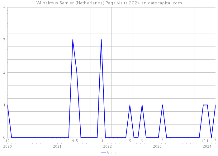 Wilhelmus Semler (Netherlands) Page visits 2024 