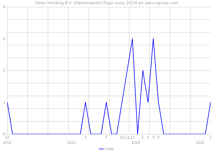 Neter Holding B.V. (Netherlands) Page visits 2024 
