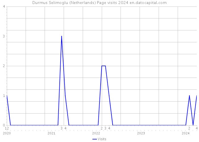 Durmus Selimoglu (Netherlands) Page visits 2024 