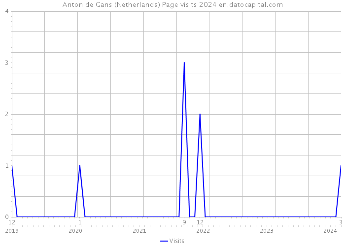 Anton de Gans (Netherlands) Page visits 2024 