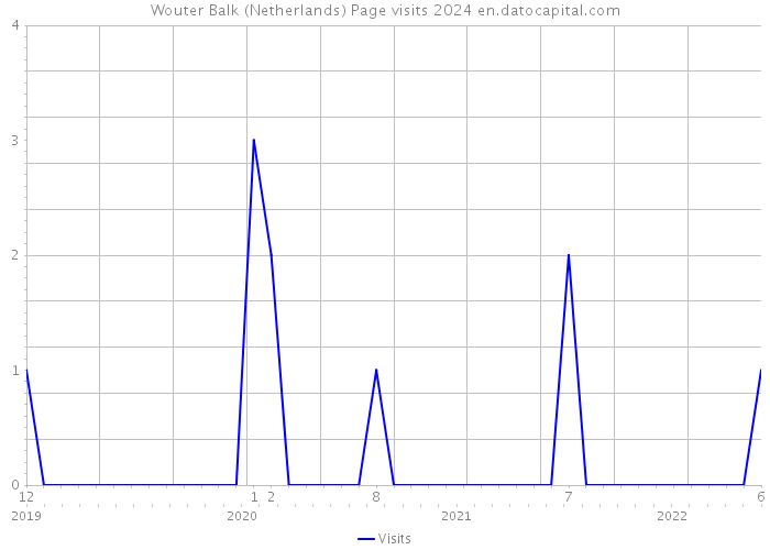 Wouter Balk (Netherlands) Page visits 2024 
