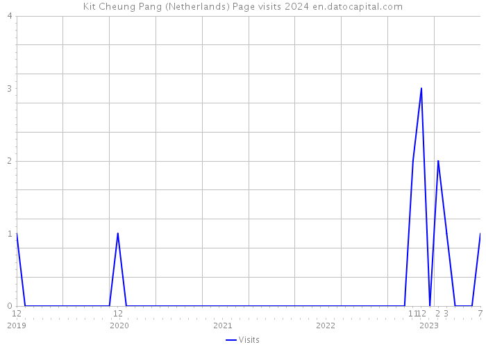 Kit Cheung Pang (Netherlands) Page visits 2024 