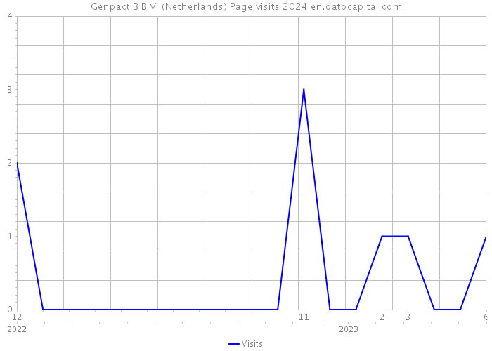 Genpact B B.V. (Netherlands) Page visits 2024 
