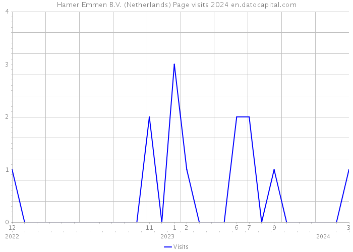 Hamer Emmen B.V. (Netherlands) Page visits 2024 