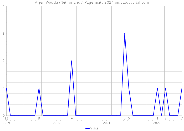 Arjen Wouda (Netherlands) Page visits 2024 
