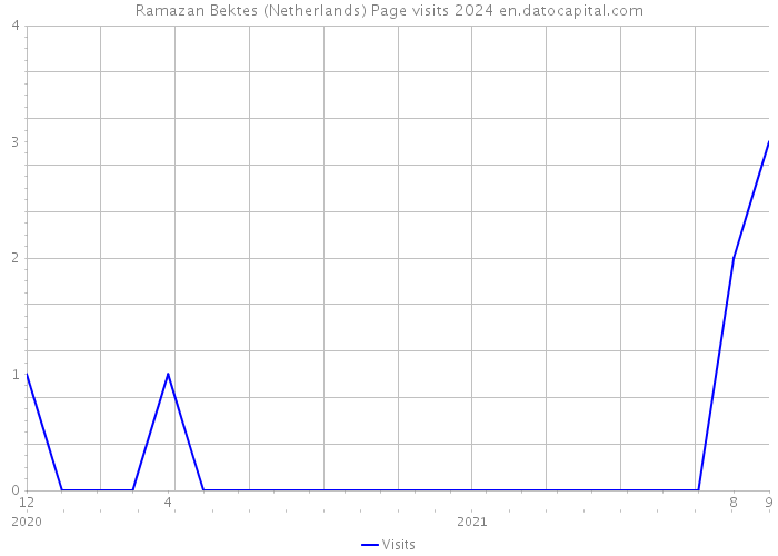 Ramazan Bektes (Netherlands) Page visits 2024 