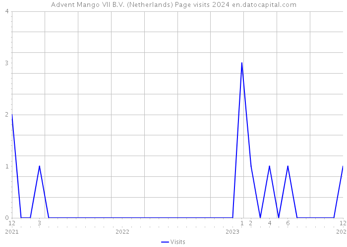 Advent Mango VII B.V. (Netherlands) Page visits 2024 