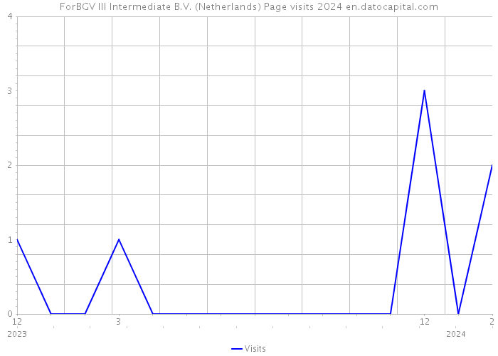 ForBGV III Intermediate B.V. (Netherlands) Page visits 2024 
