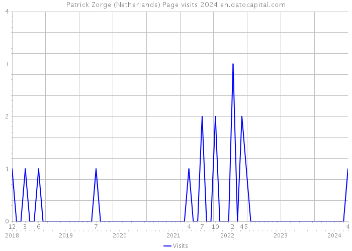 Patrick Zorge (Netherlands) Page visits 2024 