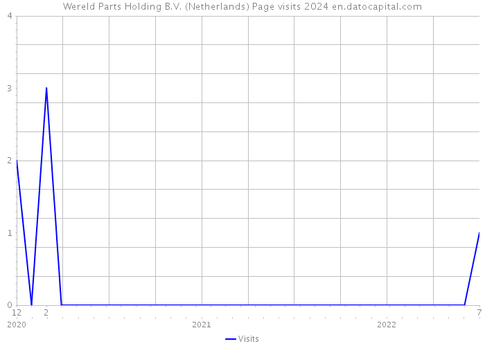 Wereld Parts Holding B.V. (Netherlands) Page visits 2024 