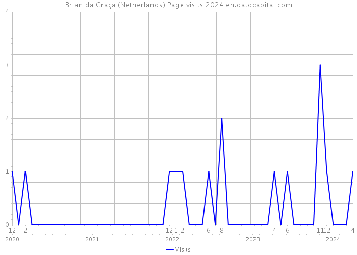 Brian da Graça (Netherlands) Page visits 2024 
