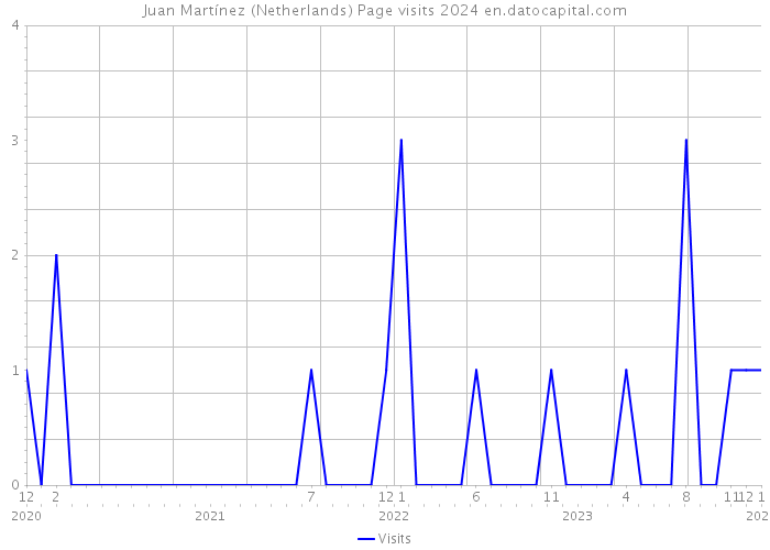 Juan Martínez (Netherlands) Page visits 2024 