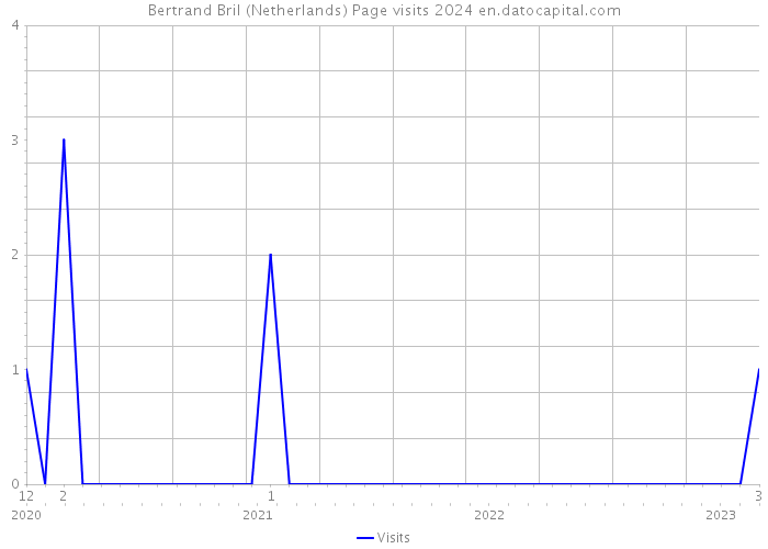 Bertrand Bril (Netherlands) Page visits 2024 