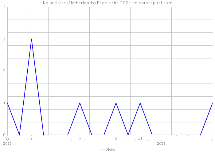 Kolja Kress (Netherlands) Page visits 2024 