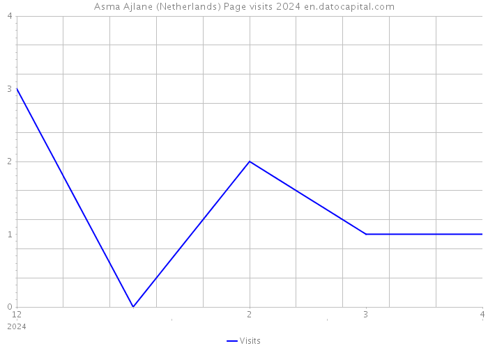 Asma Ajlane (Netherlands) Page visits 2024 