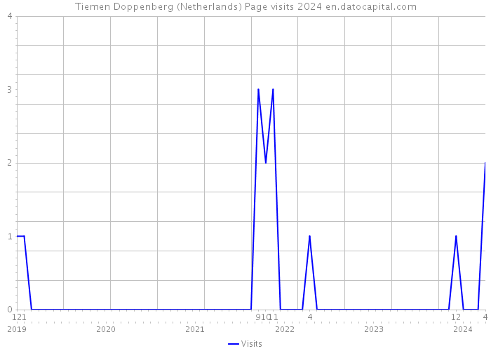 Tiemen Doppenberg (Netherlands) Page visits 2024 