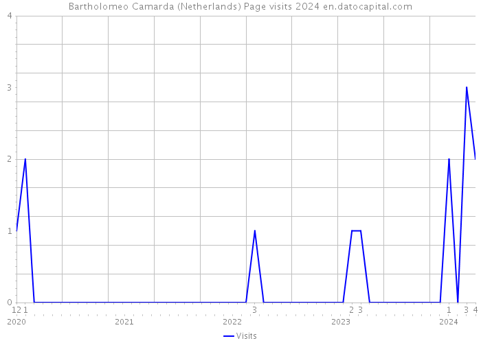 Bartholomeo Camarda (Netherlands) Page visits 2024 