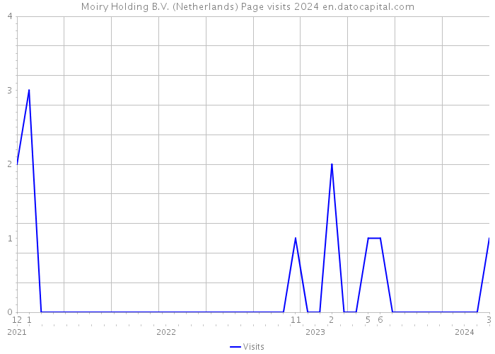 Moiry Holding B.V. (Netherlands) Page visits 2024 