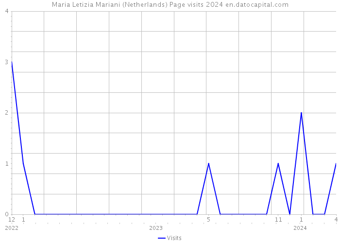 Maria Letizia Mariani (Netherlands) Page visits 2024 