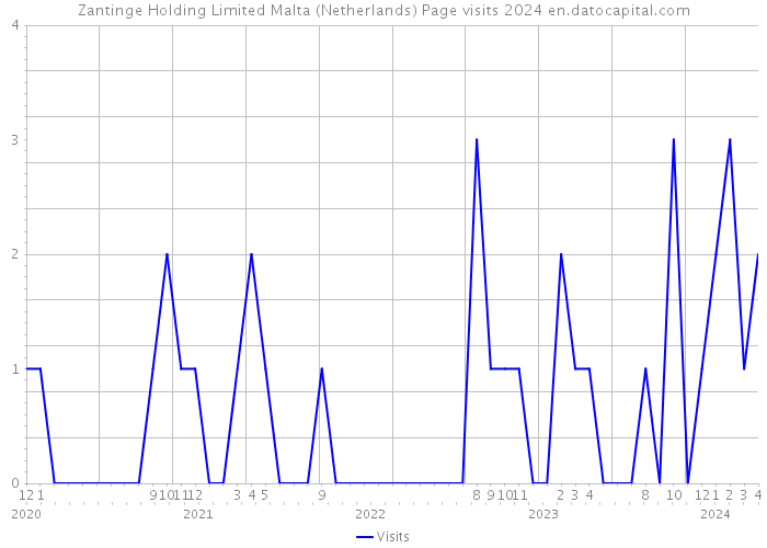 Zantinge Holding Limited Malta (Netherlands) Page visits 2024 