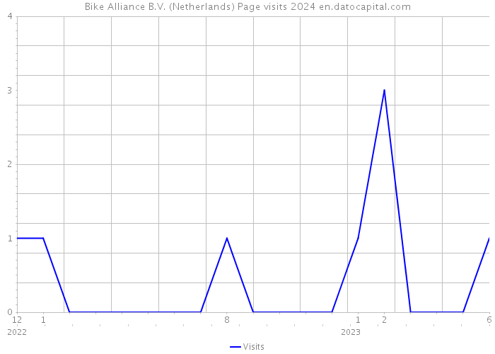 Bike Alliance B.V. (Netherlands) Page visits 2024 