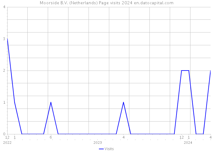 Moorside B.V. (Netherlands) Page visits 2024 