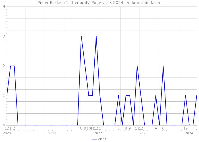 Pieter Bakker (Netherlands) Page visits 2024 