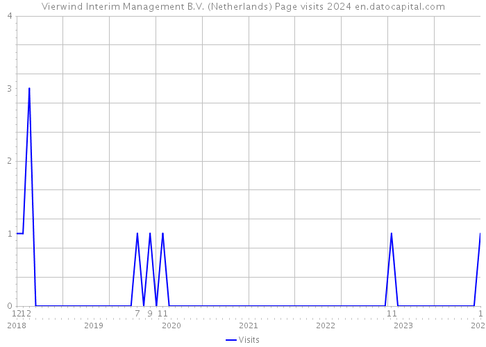 Vierwind Interim Management B.V. (Netherlands) Page visits 2024 