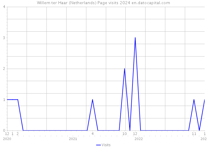 Willem ter Haar (Netherlands) Page visits 2024 