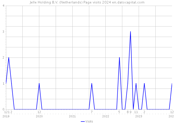 Jelle Holding B.V. (Netherlands) Page visits 2024 