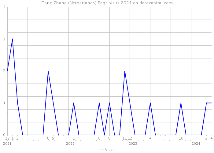 Tong Zhang (Netherlands) Page visits 2024 
