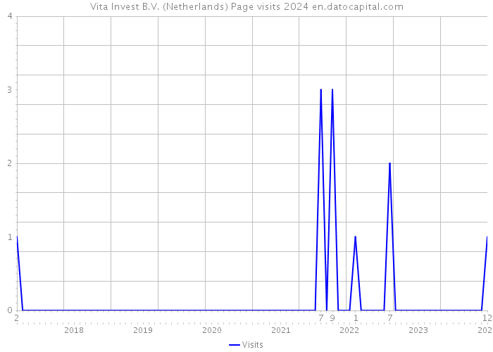 Vita Invest B.V. (Netherlands) Page visits 2024 
