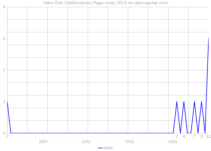 Hans Fels (Netherlands) Page visits 2024 