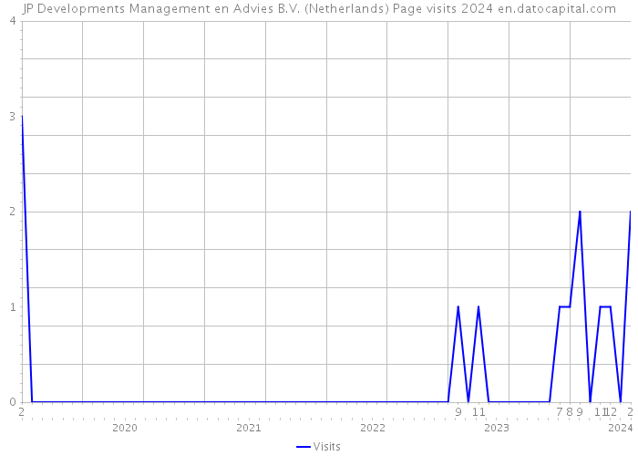 JP Developments Management en Advies B.V. (Netherlands) Page visits 2024 