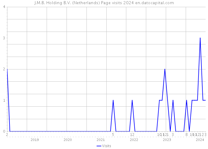 J.M.B. Holding B.V. (Netherlands) Page visits 2024 