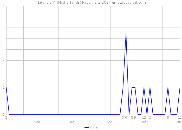 Natalis B.V. (Netherlands) Page visits 2024 