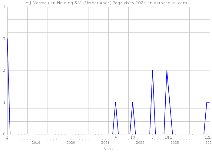 H.J. Vermeulen Holding B.V. (Netherlands) Page visits 2024 