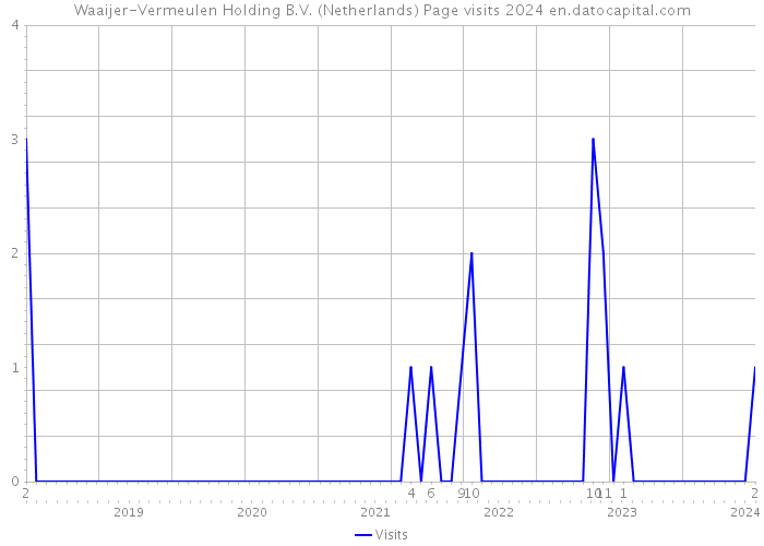 Waaijer-Vermeulen Holding B.V. (Netherlands) Page visits 2024 