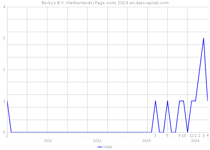 Becky's B.V. (Netherlands) Page visits 2024 