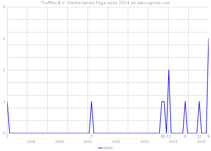 Truffles B.V. (Netherlands) Page visits 2024 