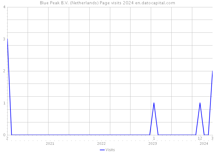 Blue Peak B.V. (Netherlands) Page visits 2024 